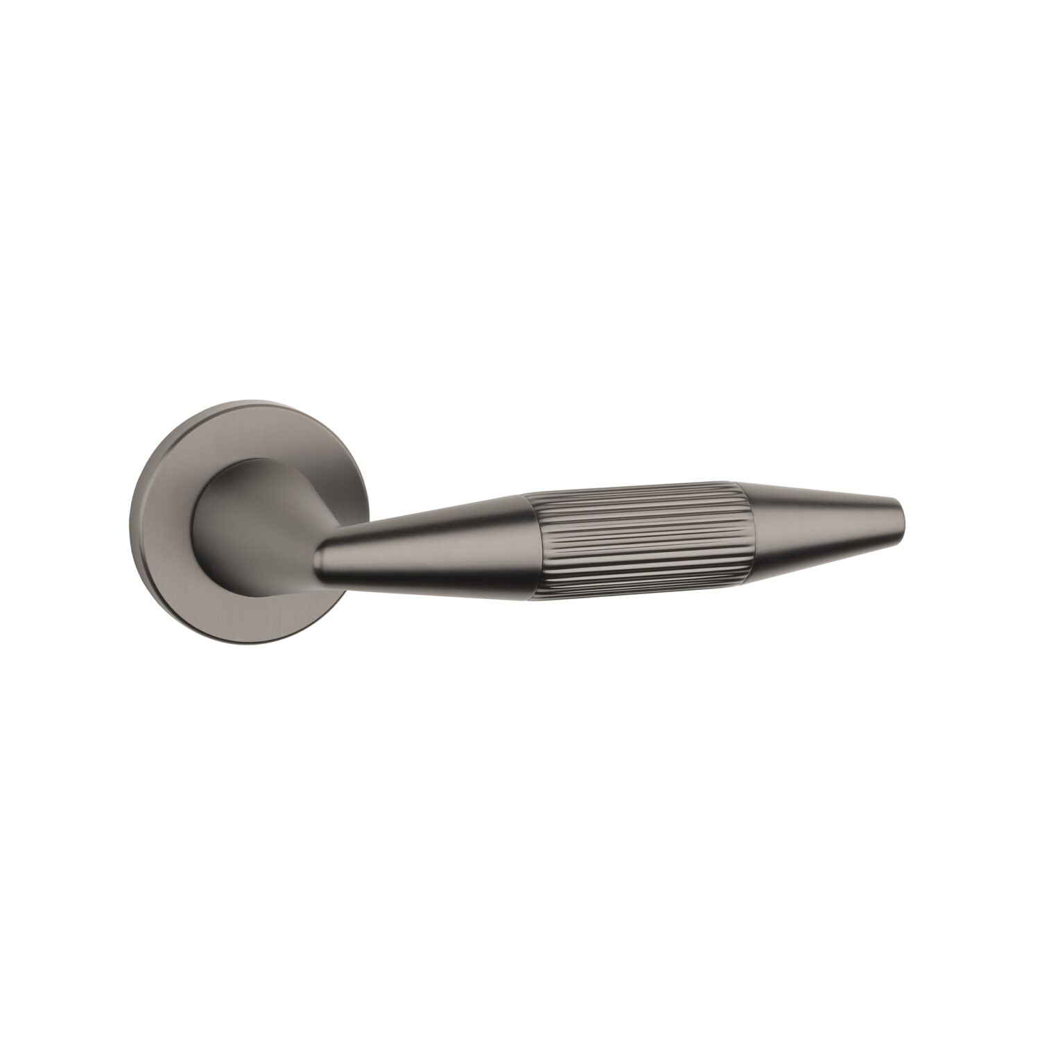 Klamka Aprile Idesa na rozecie okrągłej R Slim 7 mm, grafit