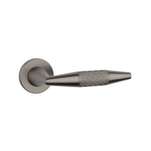 Klamka Aprile Idesa na rozecie okrągłej R Slim 7 mm, grafit