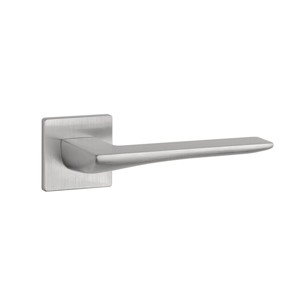 Klamka Aprile Iris na rozecie kwadratowej Q Super Slim 5 mm, chrom szczotkowany