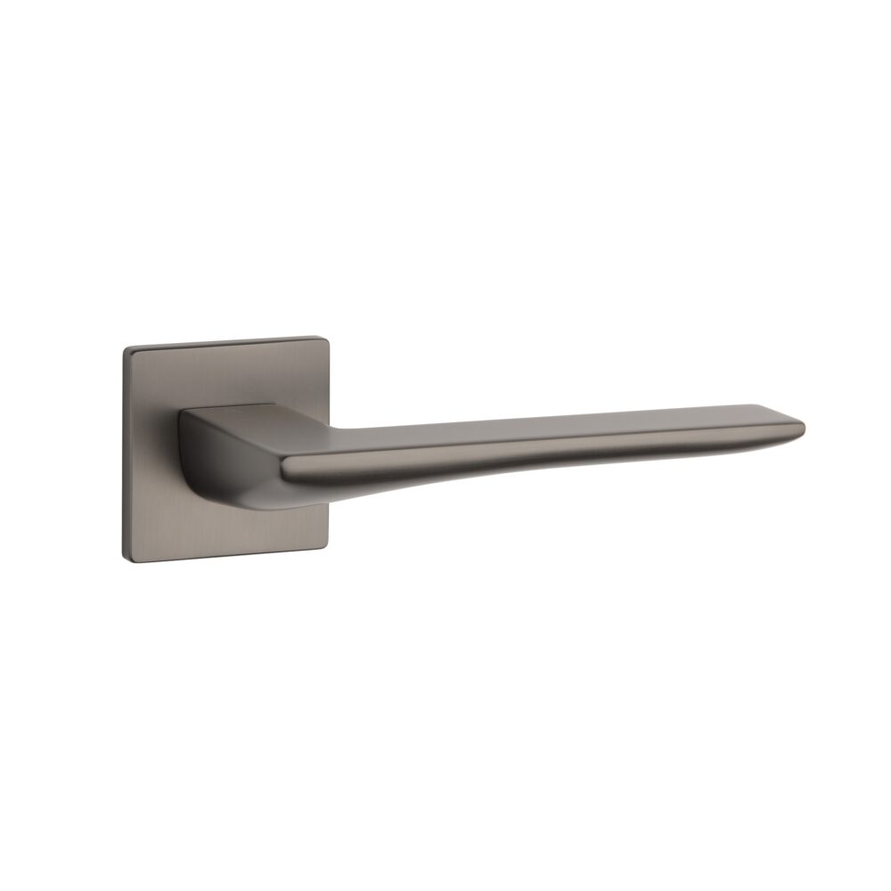 Klamka Aprile Iris na rozecie kwadratowej Q Super Slim 5 mm, grafit