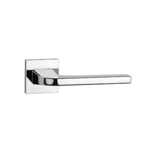 Klamka Aprile Ismena na rozecie kwadratowej Q Slim 7 mm, chrom polerowany