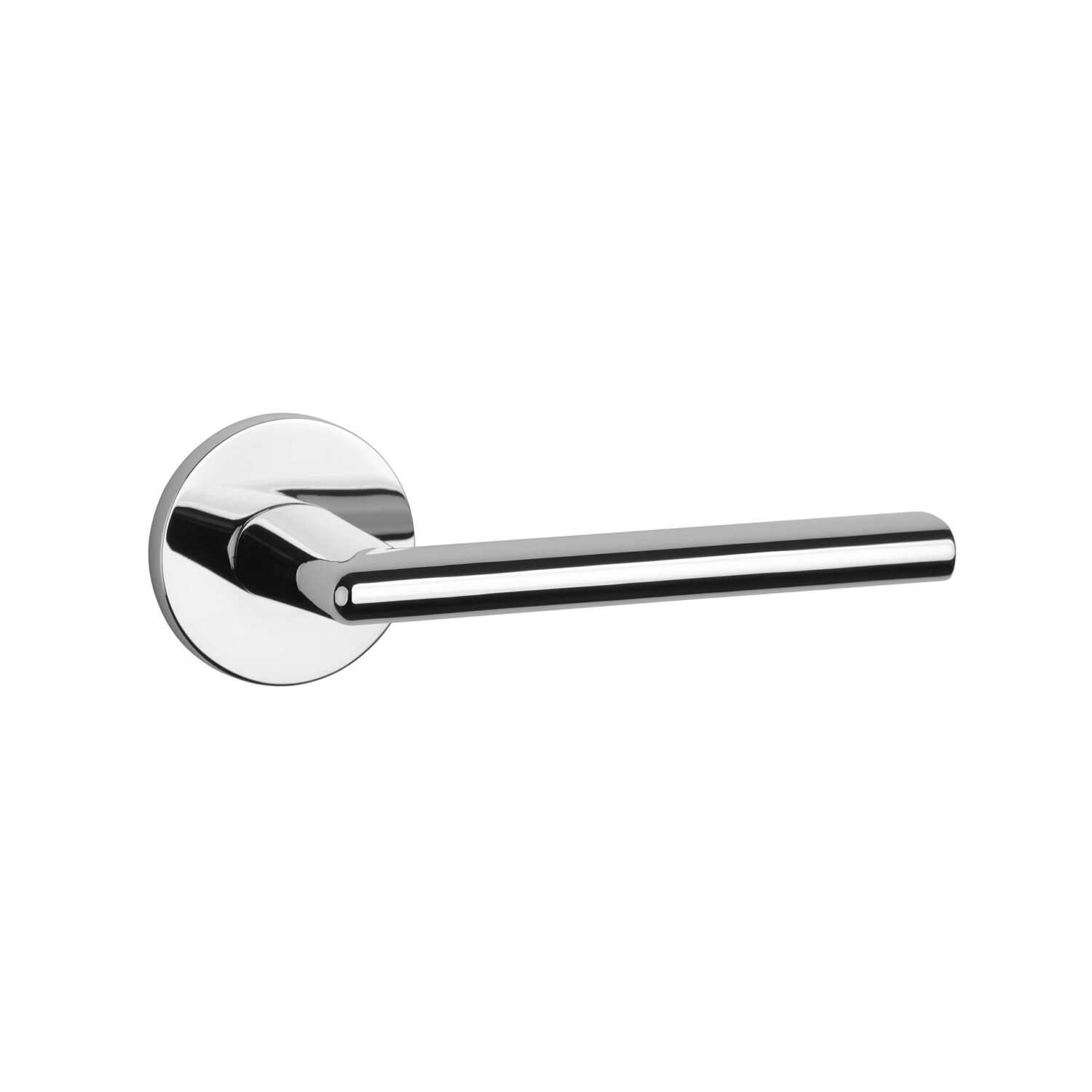 Klamka Aprile Kalmia na rozecie okrągłej R Slim 7 mm, chrom polerowany