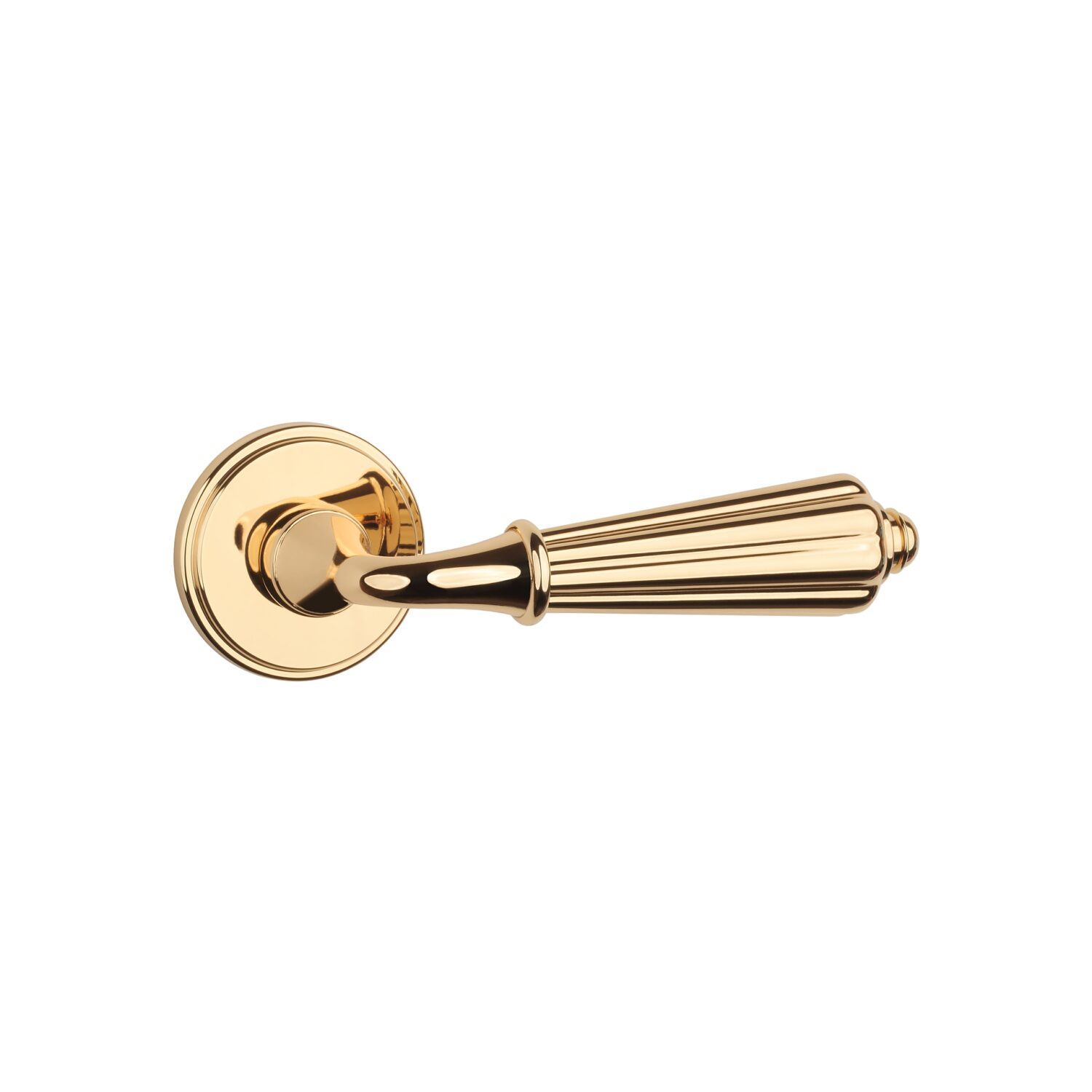 klamka-aprile-limona-na-rozecie-okraglej-round-grooved-rg-7-mm-zloty-polerowany-7218df Klamka Aprile Limona na rozecie okrągłej Round Grooved RG 7 mm, złoty polerowany