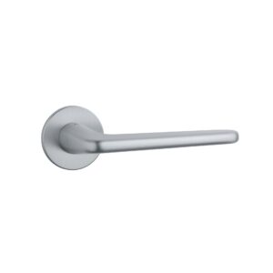 Klamka Aprile Lira na rozecie okrągłej R Super Slim 5 mm, chrom satynowy
