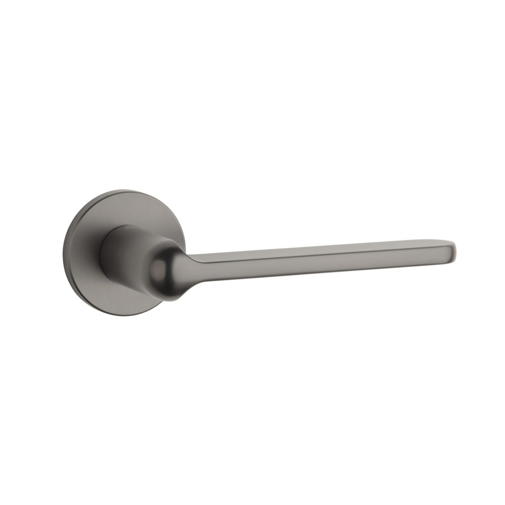 Klamka Aprile Lorenza na rozecie okrągłej R Slim 7 mm, grafit