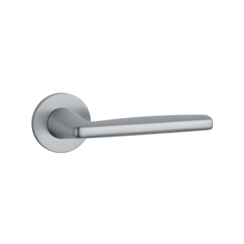 Klamka Aprile Luna na rozecie okrągłej R Slim 7 mm, chrom satynowy