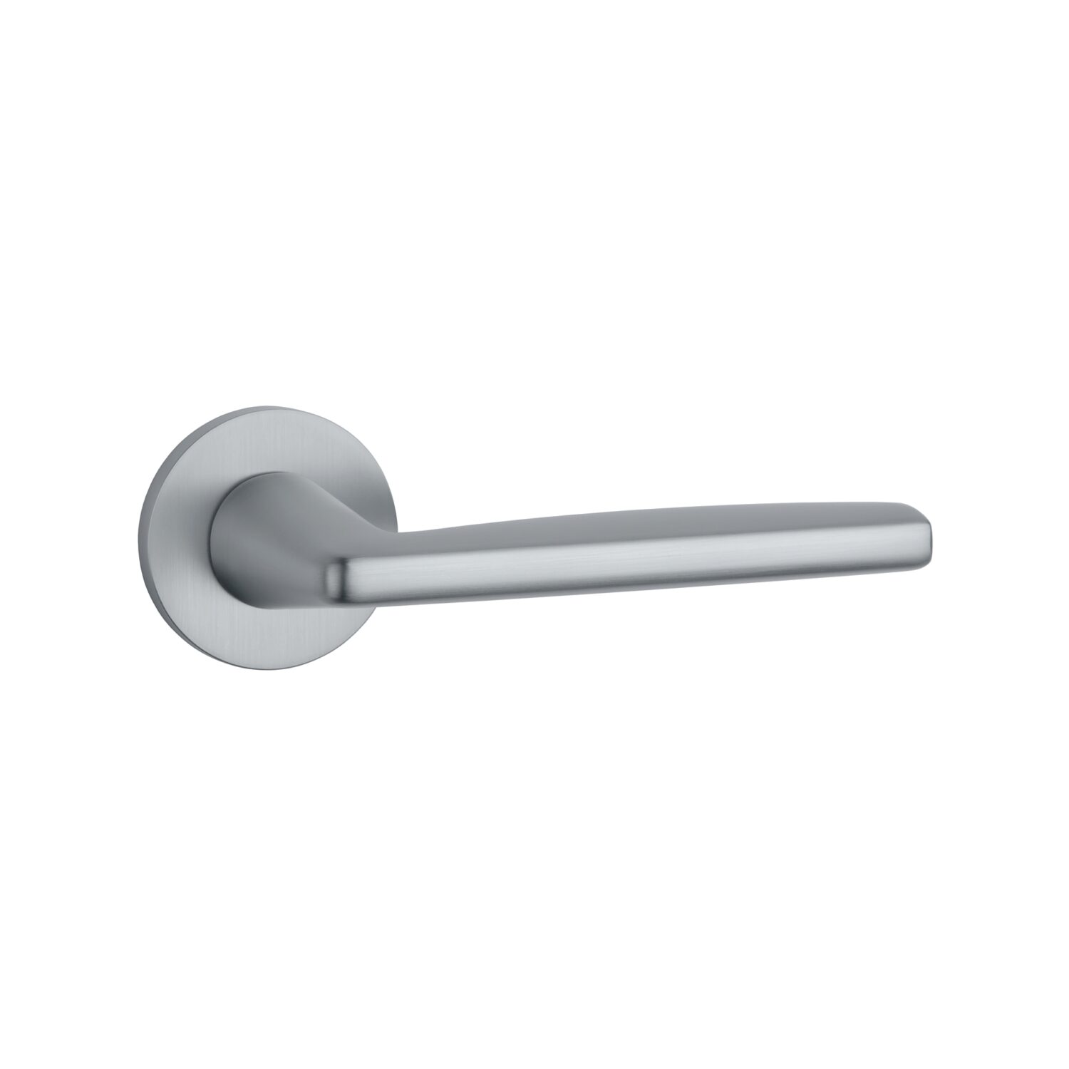 Klamka Aprile Luna na rozecie okrągłej R Slim 7 mm, chrom satynowy