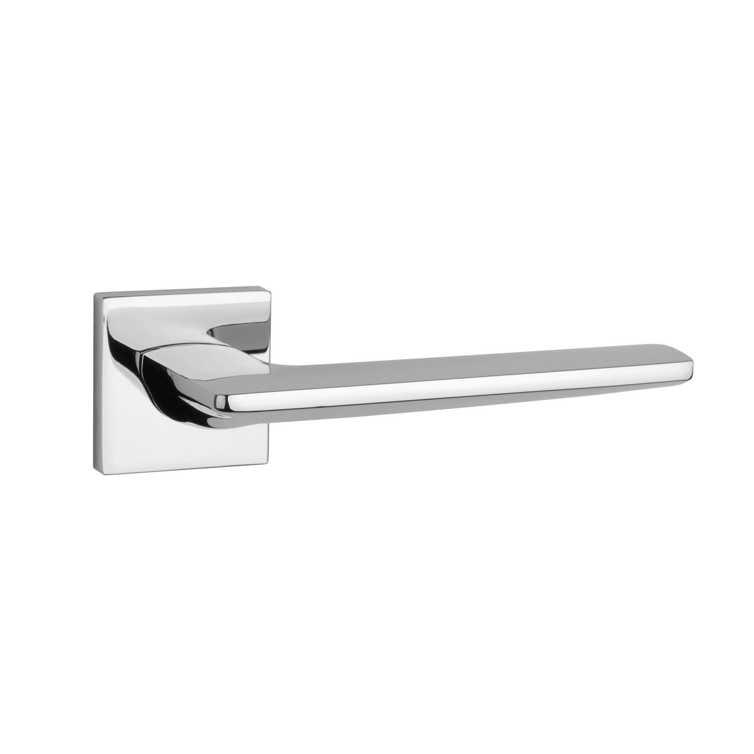 Klamka Aprile Lunaria na rozecie kwadratowej Q Slim 7 mm, chrom polerowany