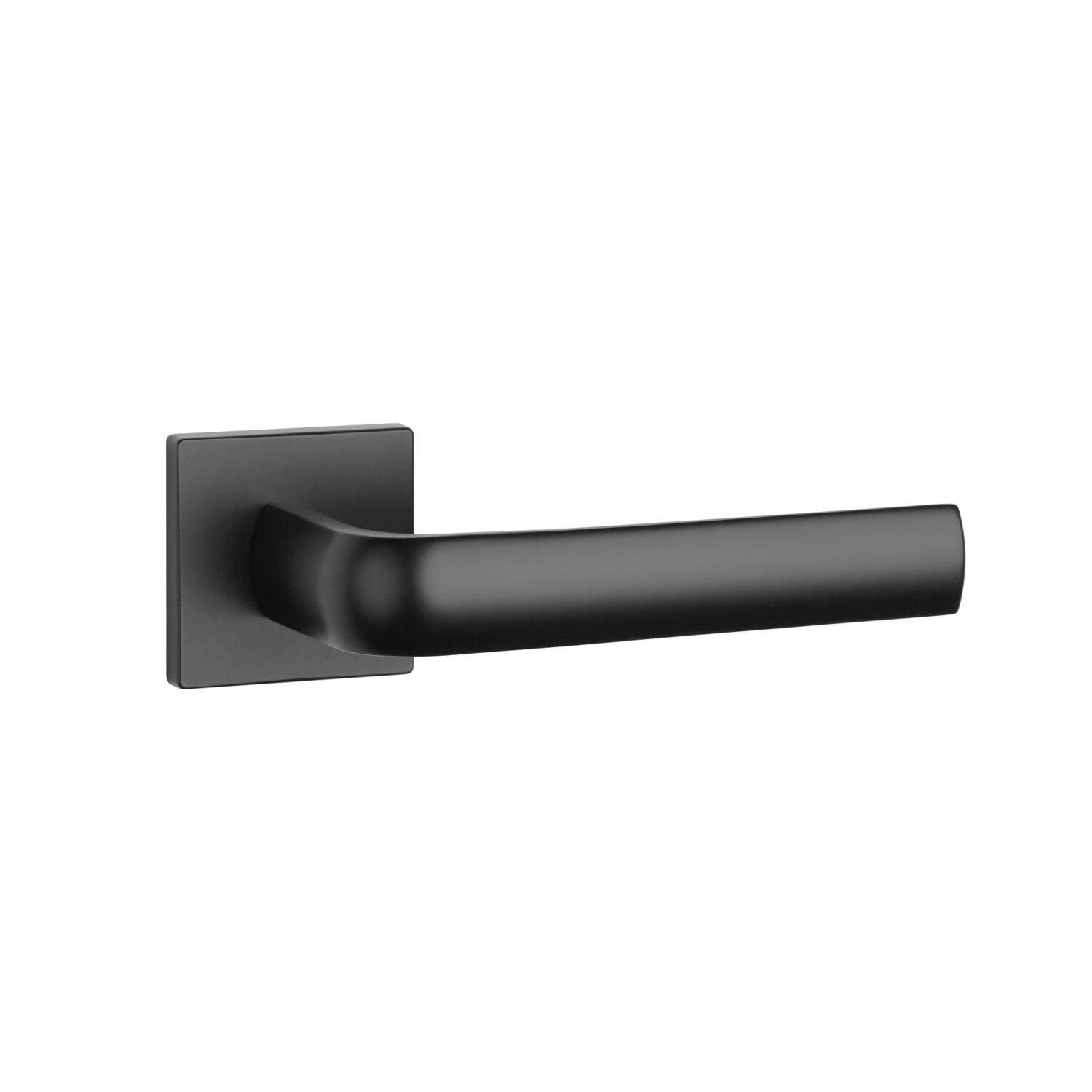 Klamka Aprile Mela na rozecie kwadratowej Q Slim 7 mm, czarny matowy