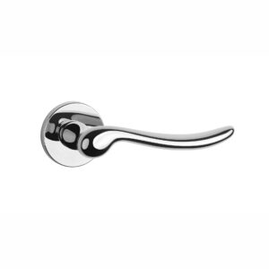 Klamka Aprile Nerina na rozecie okrągłej R Slim 7 mm, chrom polerowany