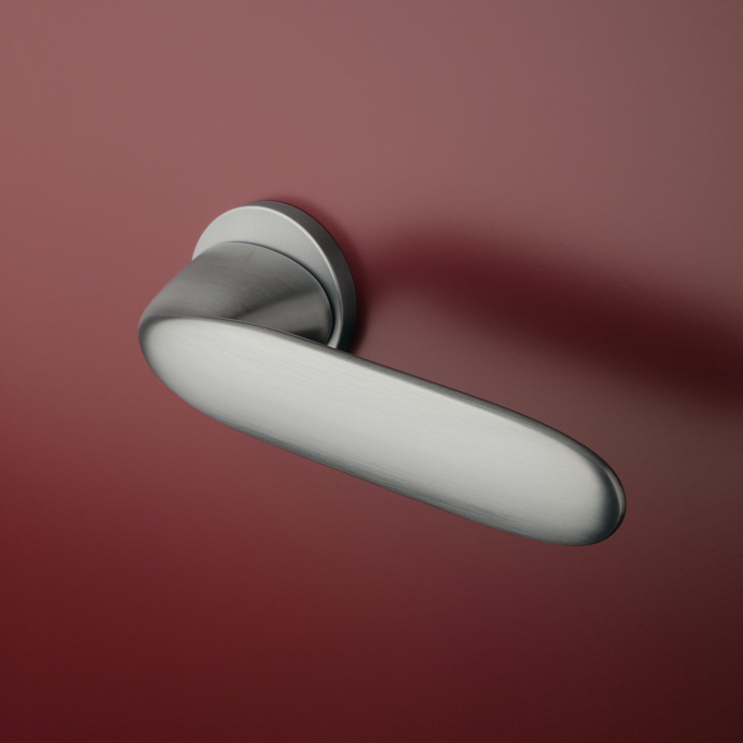 Klamka Aprile Peonia na rozecie okrągłej R Slim 7 mm, chrom satynowy