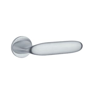 Klamka Aprile Peonia na rozecie okrągłej R Slim 7 mm, chrom satynowy