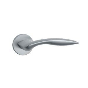 Klamka Aprile Robinia na rozecie okrągłej R Slim 7 mm, chrom satynowy