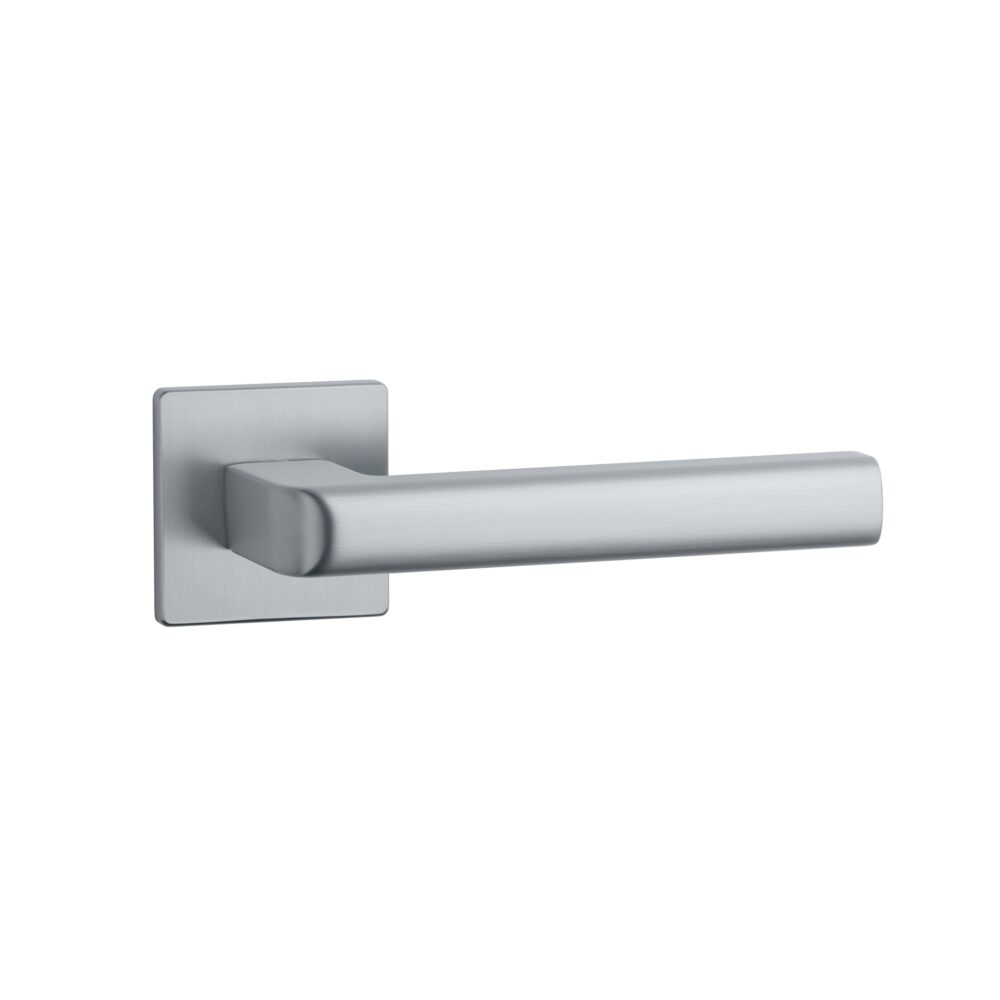 Klamka Aprile Salice na rozecie kwadratowej Q Super Slim 5 mm, chrom satynowy