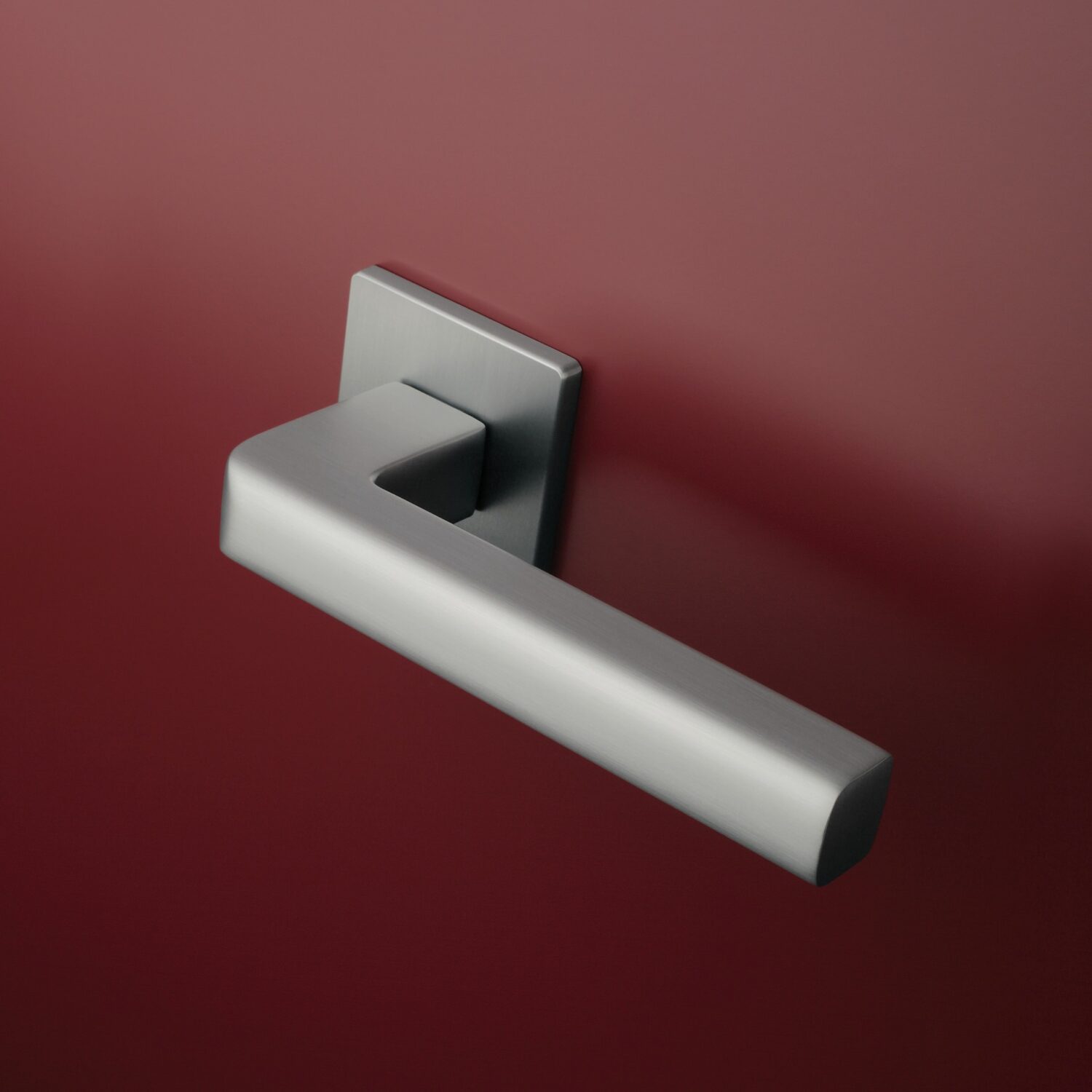 Klamka Aprile Salice na rozecie kwadratowej Q Super Slim 5 mm, chrom satynowy