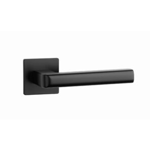 Klamka Aprile Salice na rozecie kwadratowej Q Super Slim 5 mm, czarny matowy