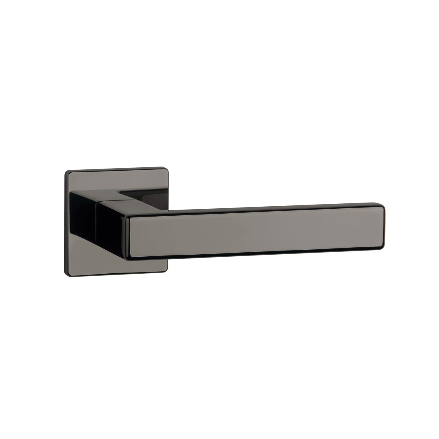 Klamka Aprile Tilia na rozecie kwadratowej Q Super Slim 5 mm, antracyt polerowany pvd