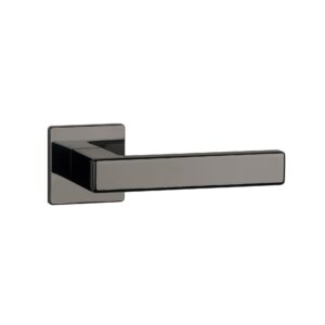Klamka Aprile Tilia na rozecie kwadratowej Q Super Slim 5 mm, antracyt polerowany pvd