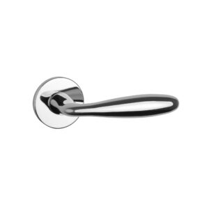 Klamka Aprile Verbena na rozecie okrągłej R Slim 7 mm, chrom polerowany