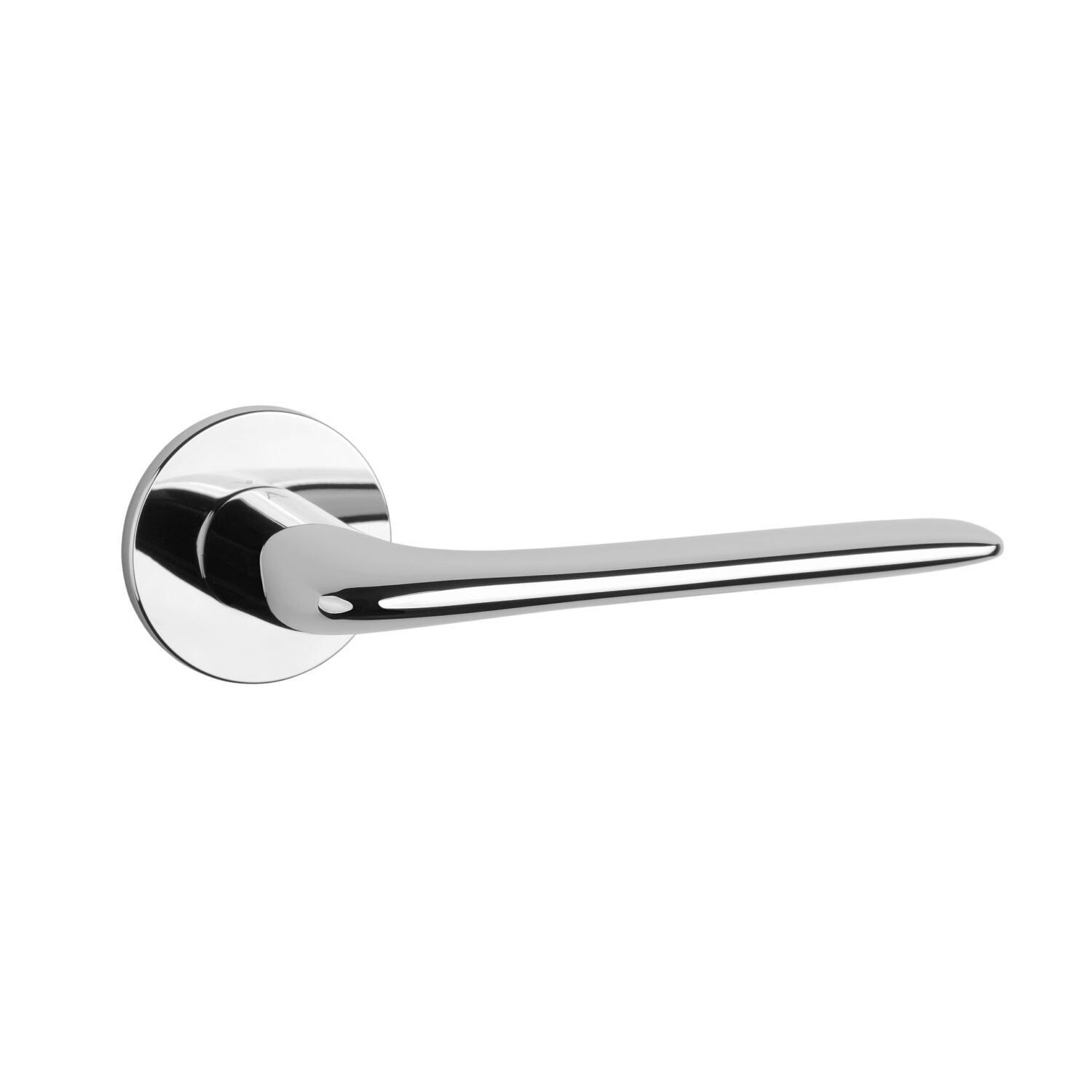 Klamka Aprile Viola na rozecie okrągłej R Super Slim 5 mm, chrom polerowany