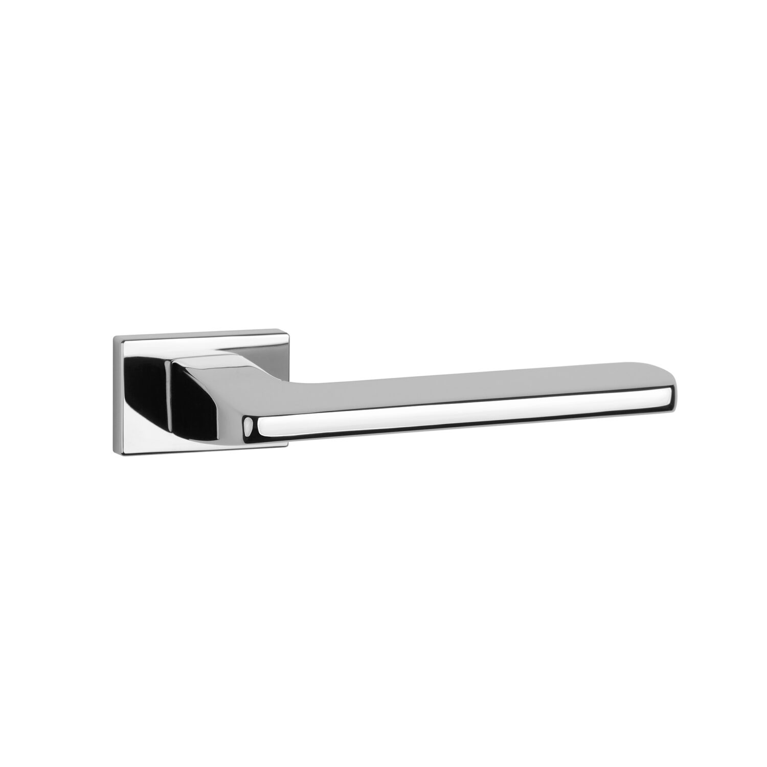 Klamka Aprile Yuka na rozecie prostokątnej RT Slim 7 mm, chrom polerowany