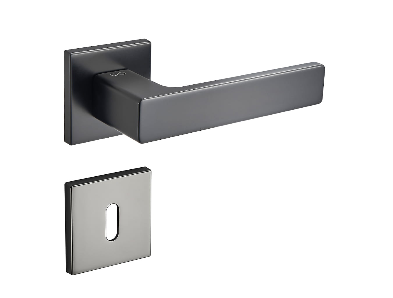 Klamka Cavo Fit KVO BN00 na rozecie kwadratowej gun-metal