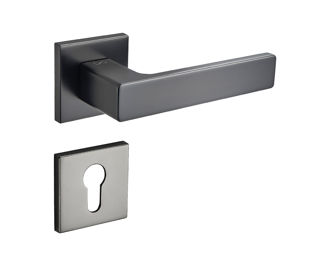 Klamka Cavo Fit KVO BN00 na rozecie kwadratowej gun-metal