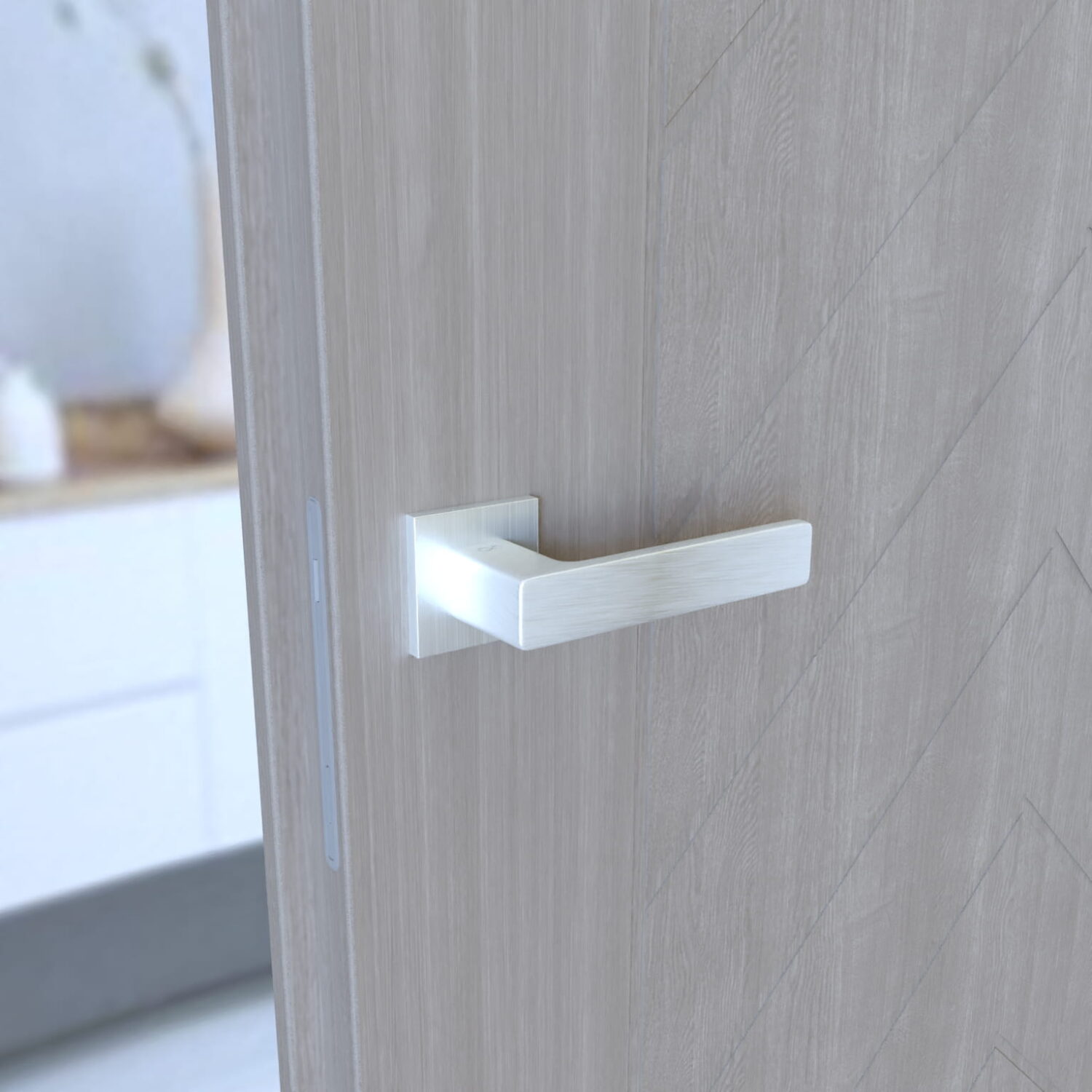 Klamka Cavo Fit KVO M700 na rozecie kwadratowej chrom-mat