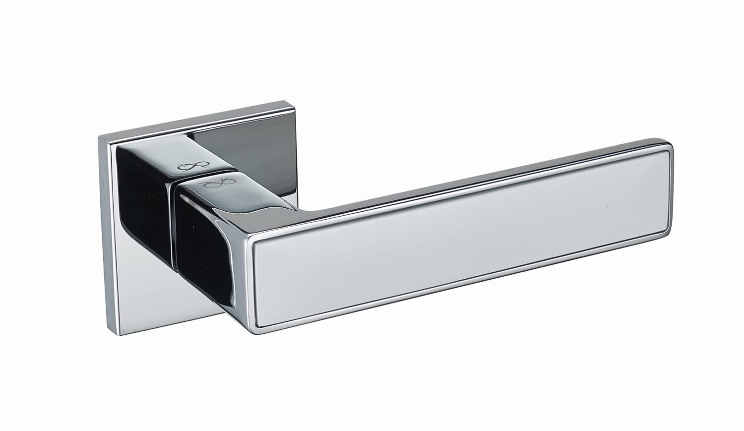 Klamka Concept Fit KCF 700/800 na rozecie kwadratowej chrom/biały