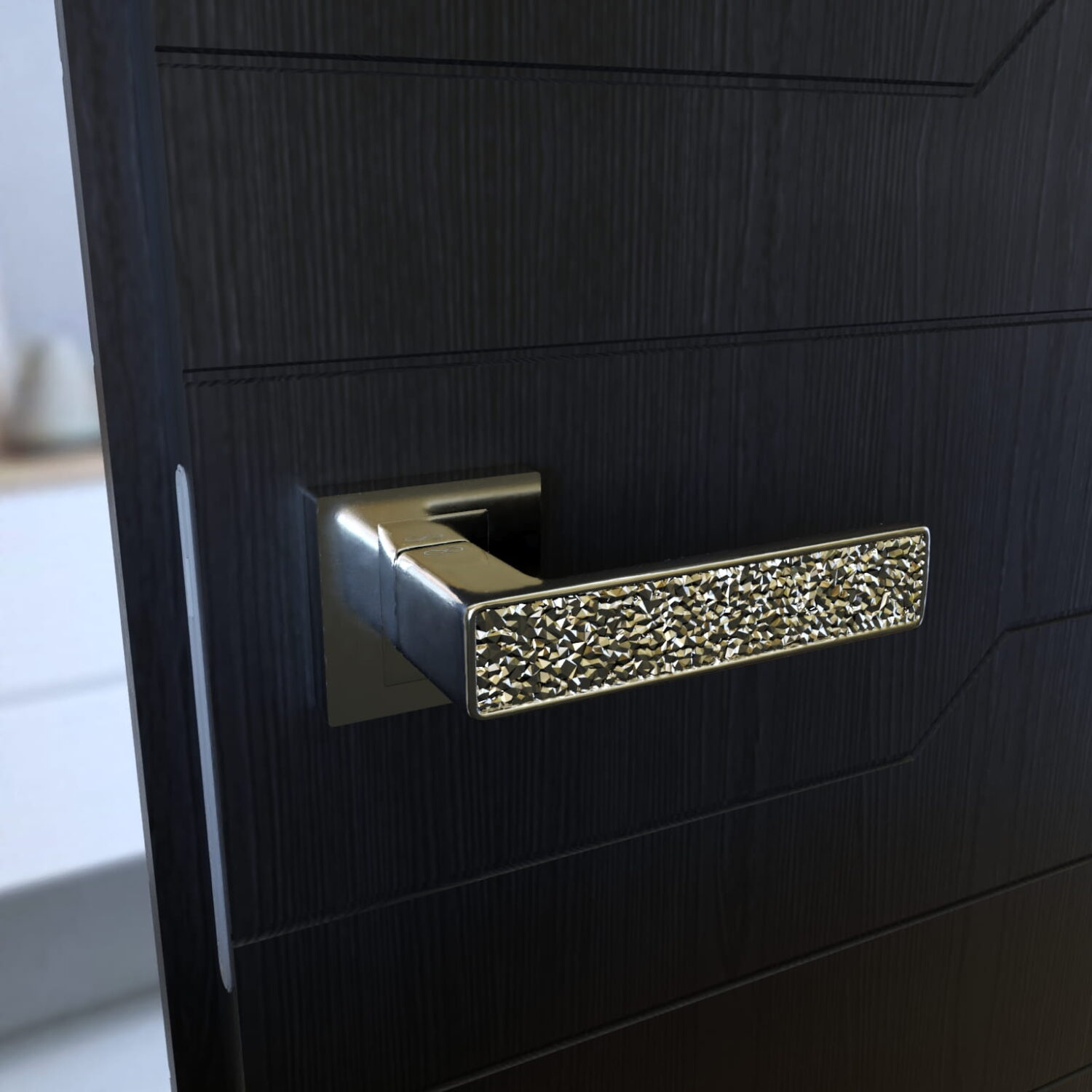 Klamka Concept KCK 700/glamour na rozecie kwadratowej chrom/glamour