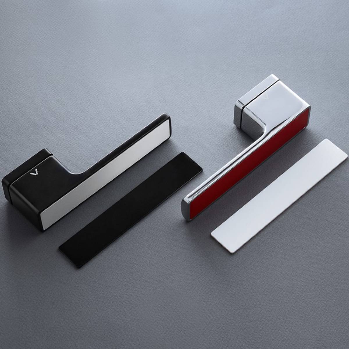 Klamka Cube Insert na rozecie prostokątnej R71 chrom