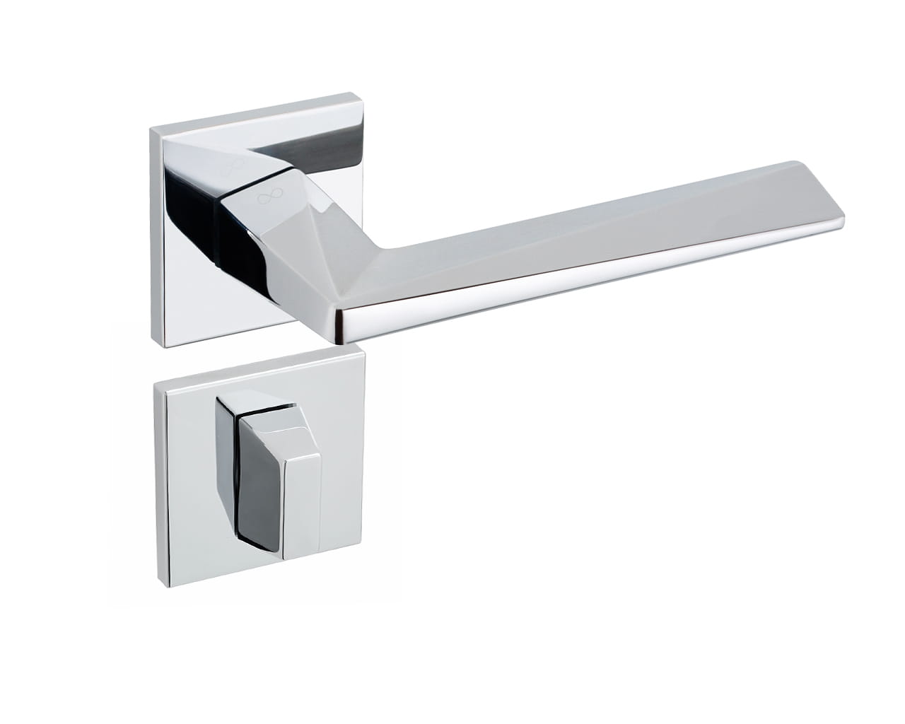 Klamka Diamond Fit KDF 700 na rozecie kwadratowej chrom