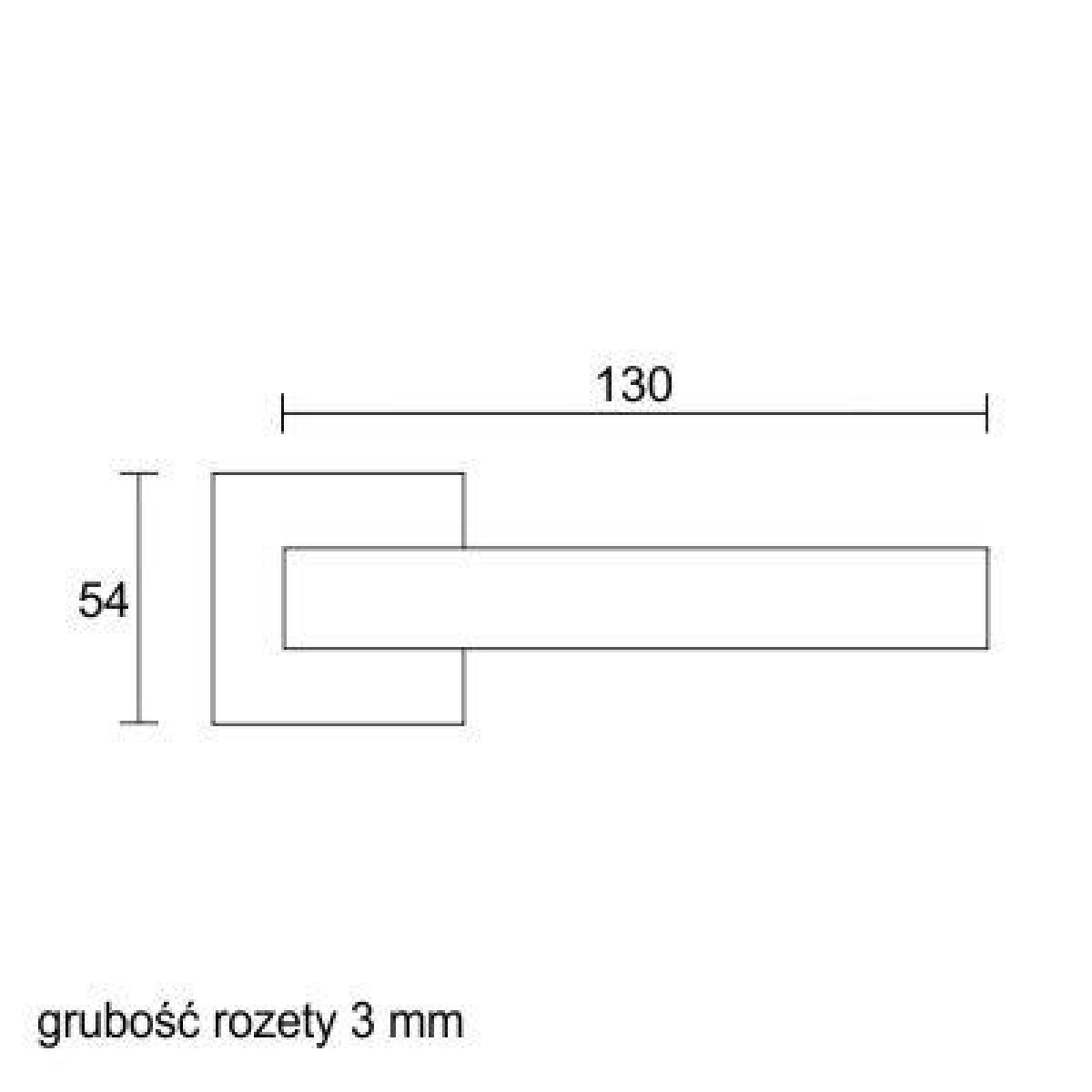klamka-due-3s-7793 Klamka Due 3S na rozecie kwadratowej R73 stal nierdzewna