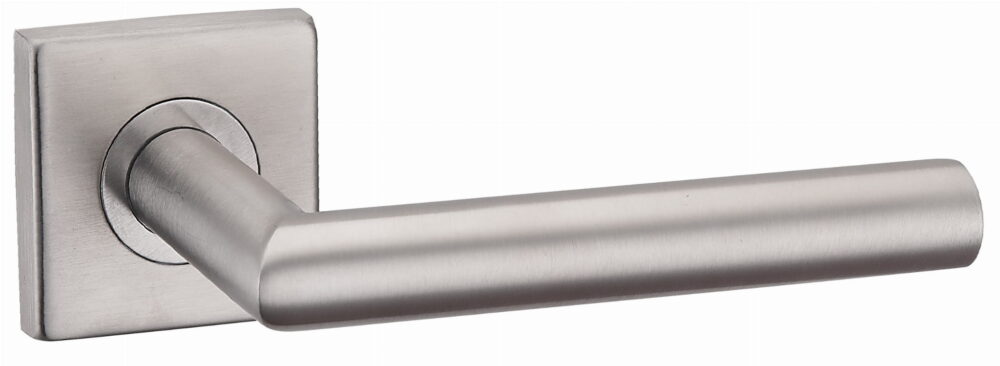 Klamka Duo KDU 500 na rozecie kwadratowej INOX