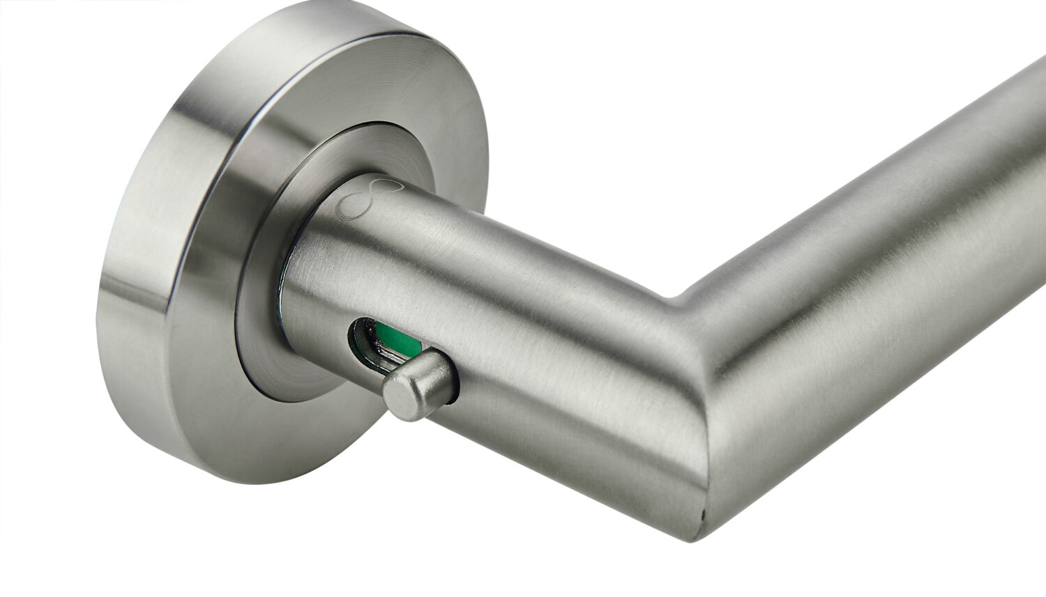 Klamka Duo Lock KDU O 500 na rozecie okrągłej INOX