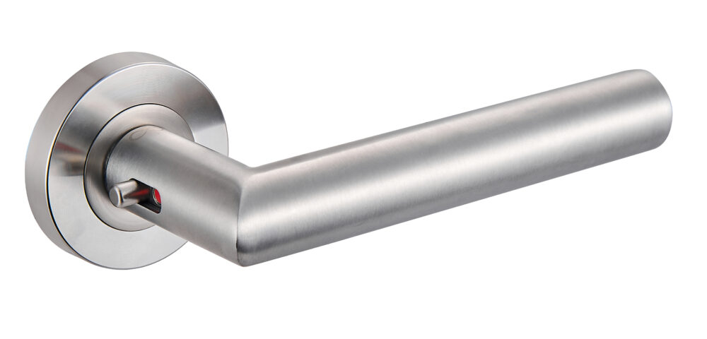 Klamka Duo Lock KDU O 500 na rozecie okrągłej INOX