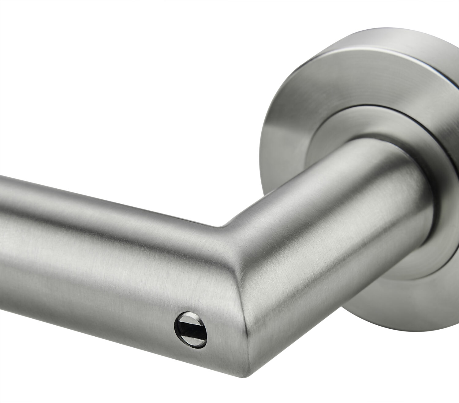 Klamka Duo Lock KDU O 500 na rozecie okrągłej INOX