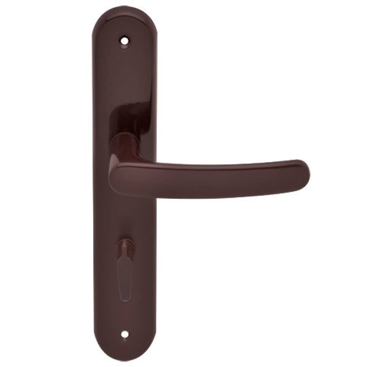 Klamka ECONO-K na szyldzie 72mm brązowy malowany WC