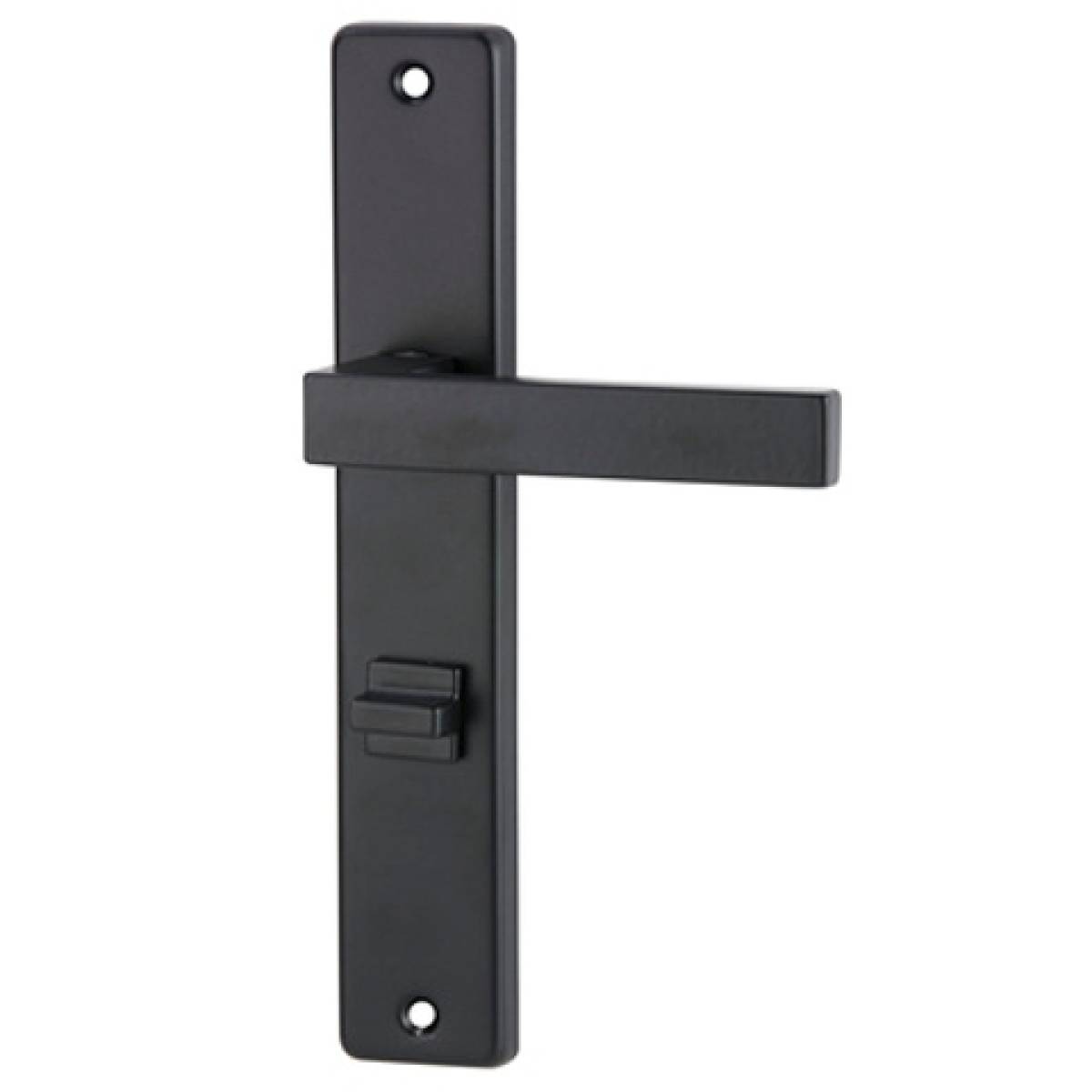 Klamka ECONO-Q na szyldzie 72mm czarny malowany WC prawy