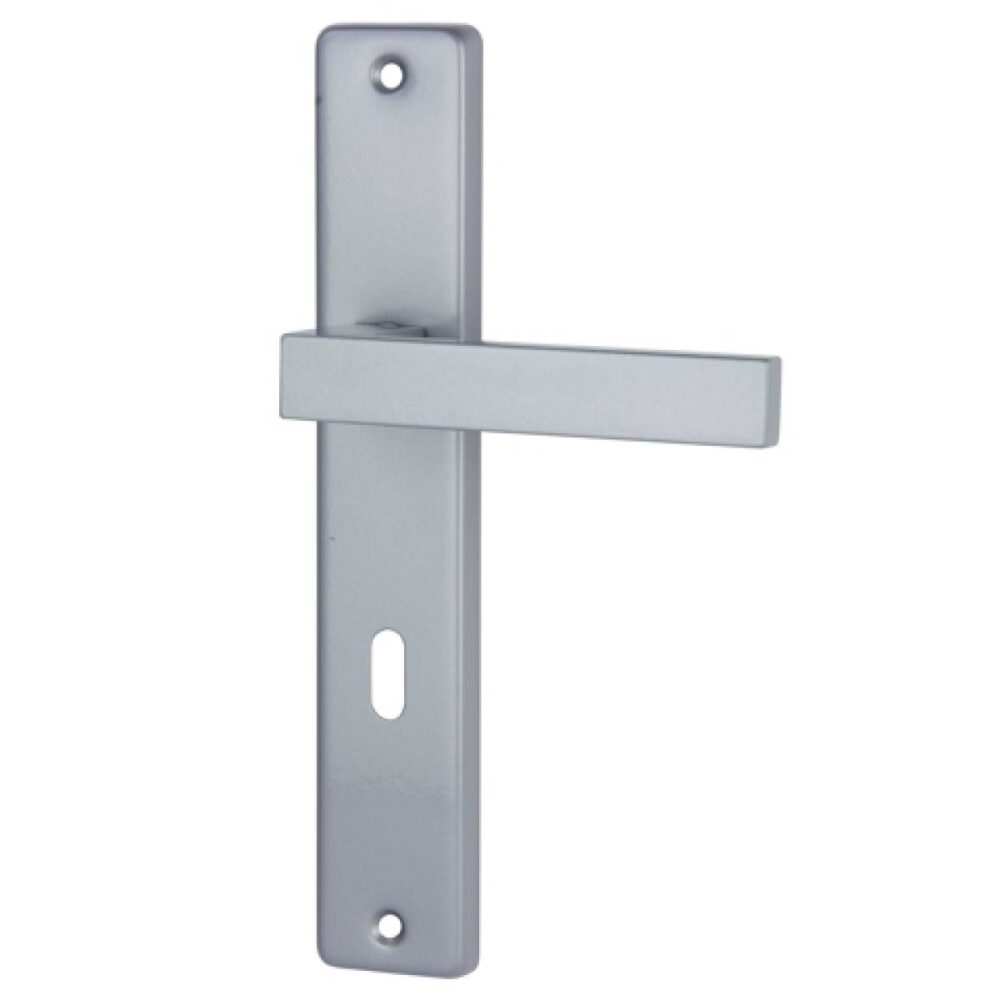 Klamka ECONO-Q na szyldzie 72mm srebrny malowany klucz
