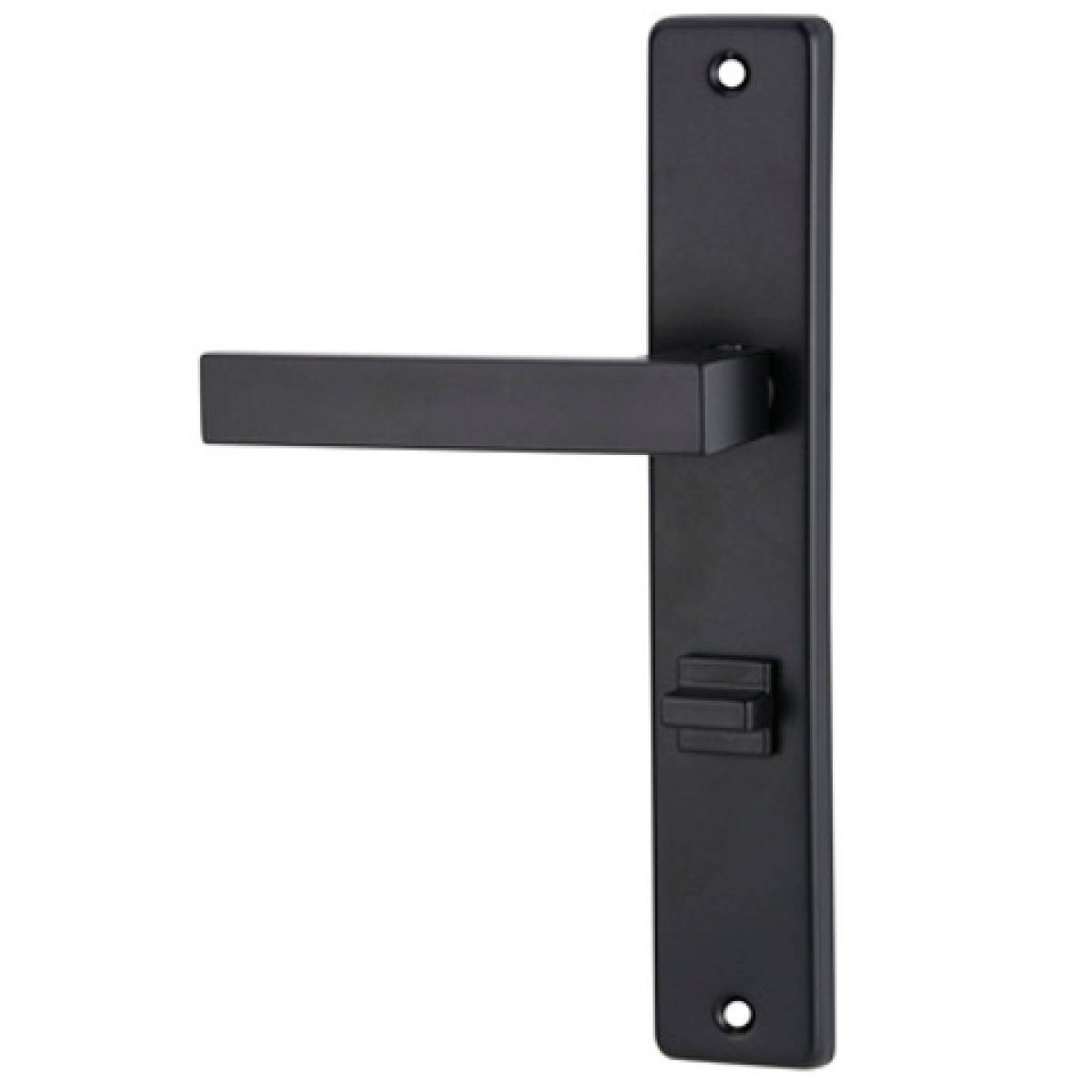 Klamka ECONO-Q na szyldzie 72mm czarny malowany WC lewy