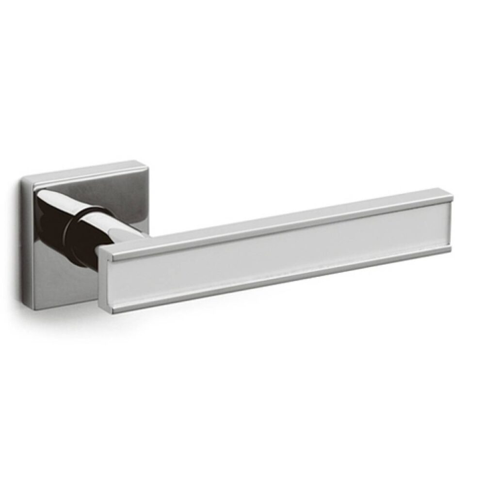 klamka-edge-8919 Klamka Edge na rozecie kwadratowej R15 biochrom błyszczący/szkło