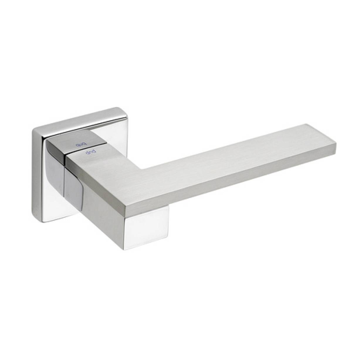 Klamka Esa 02 Vis na rozecie kwadratowej R35V chrom/chrom-satyna