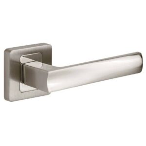 Klamka Flip na rozecie kwadratowej R62 nikiel-satyna/chrom