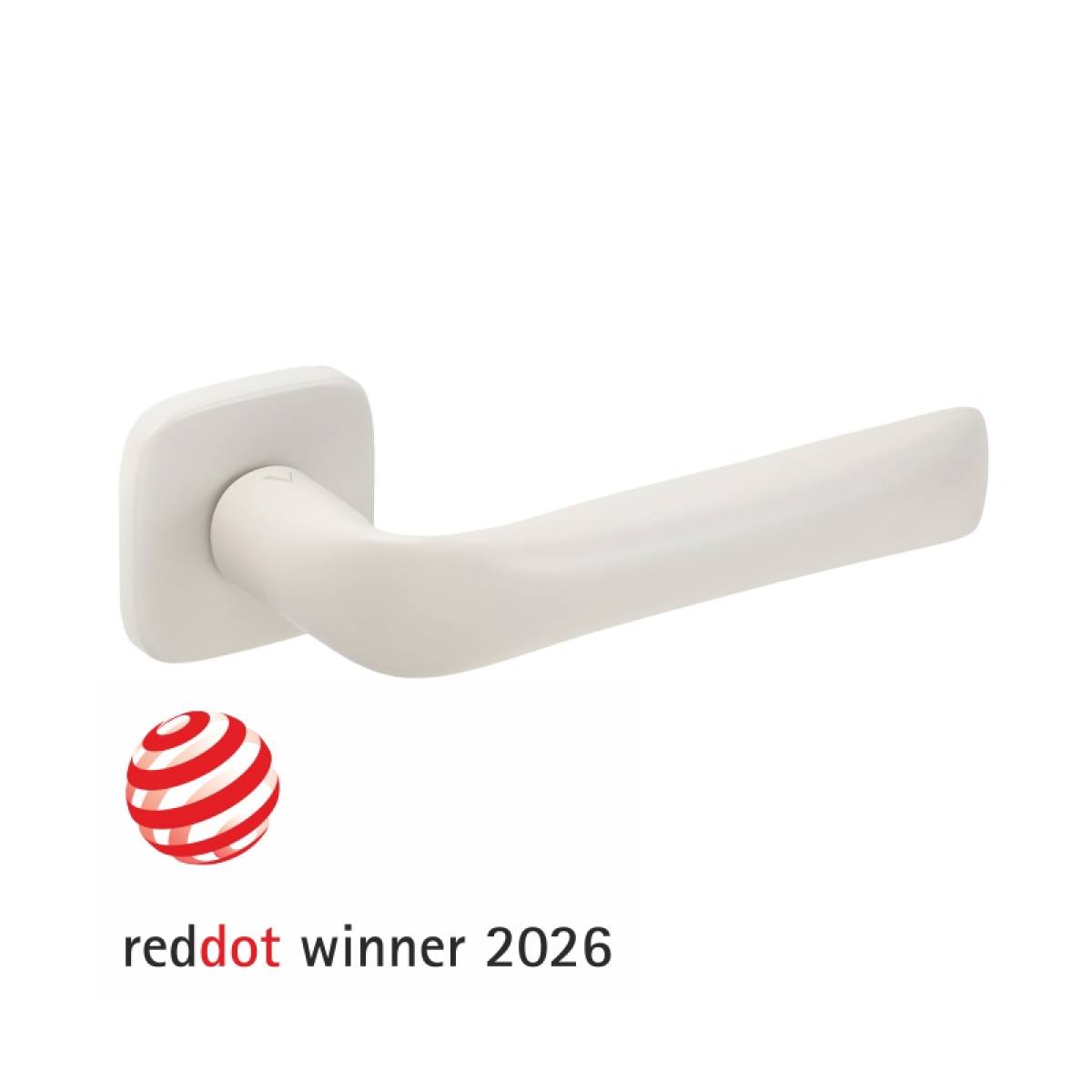 Klamka Fold na rozecie kwadratowej zaoblonej R82F ivory