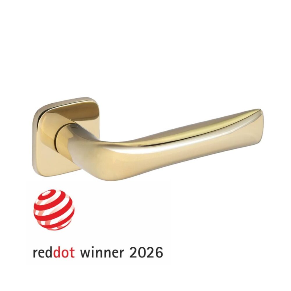 klamka-fold-46578 Klamka Fold na rozecie kwadratowej zaoblonej R82F złoty PVD