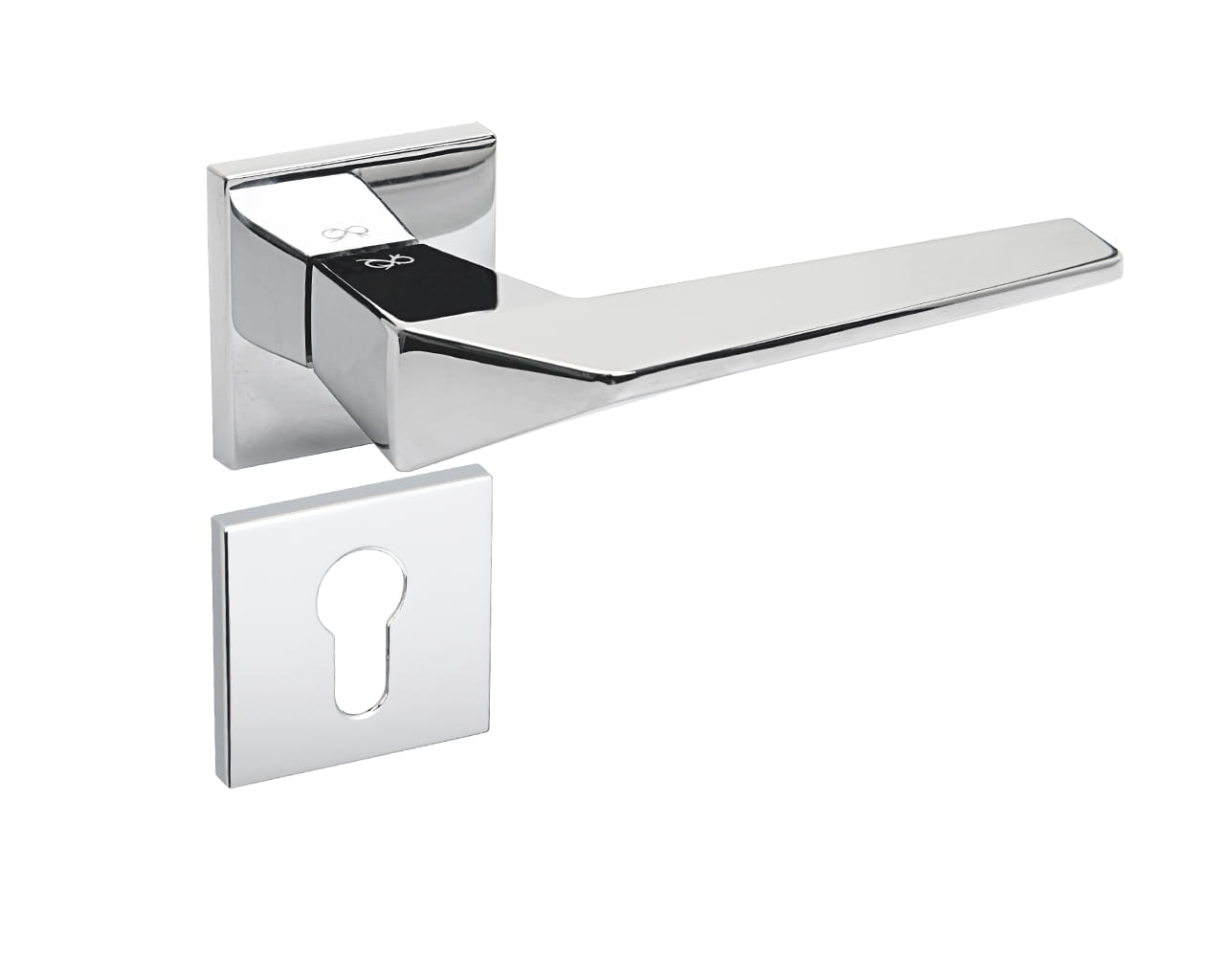 Klamka Ice Fit KCE 700 na rozecie kwadratowej chrom