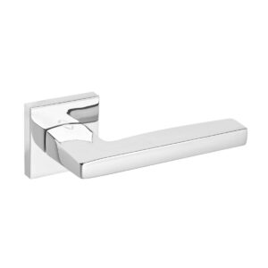 Klamka MetrikQ na rozecie kwadratowej R67 chrom