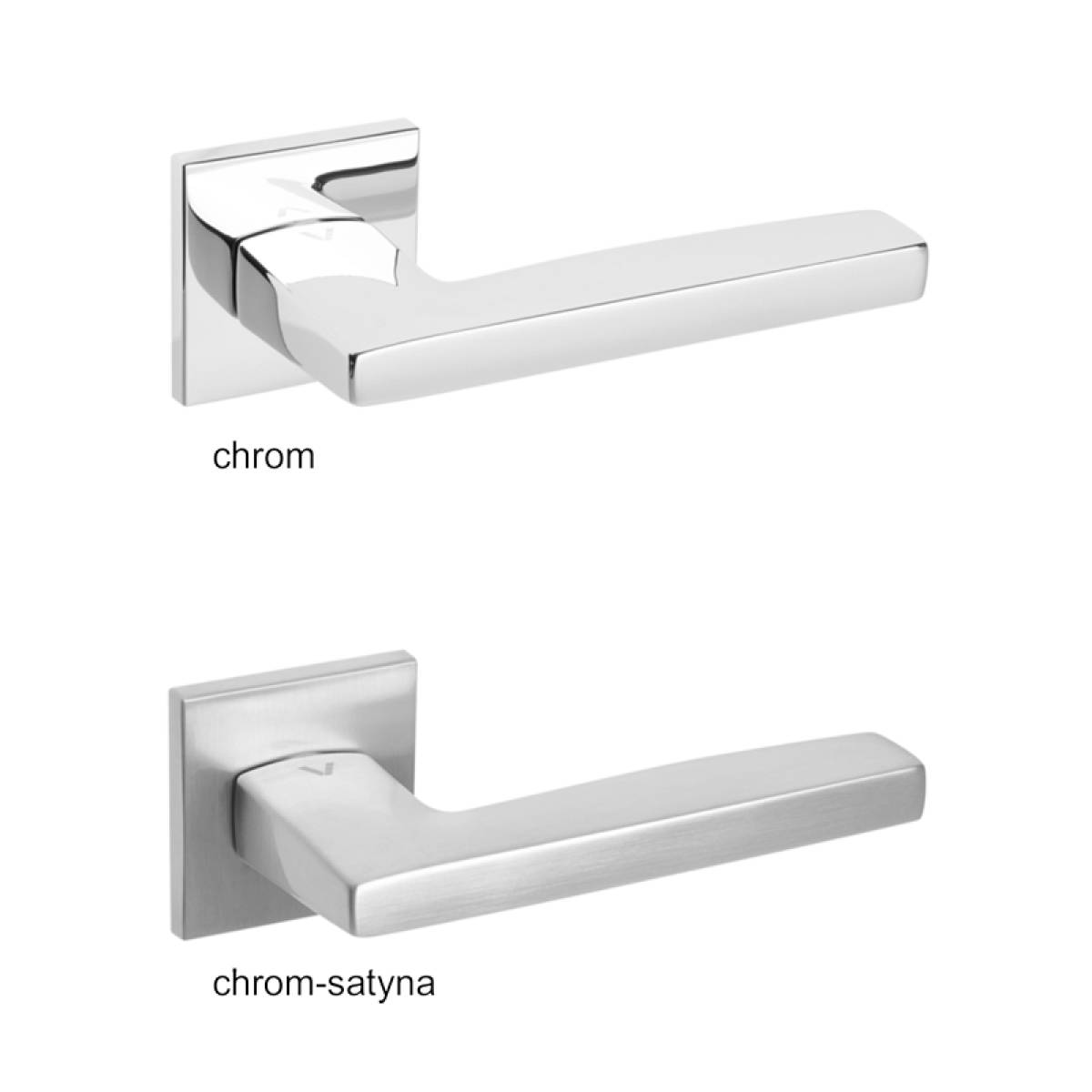 Klamka MetrikQ Fit na rozecie kwadratowej R67F chrom