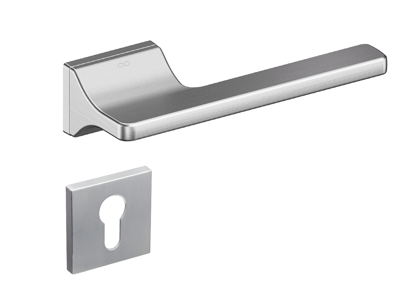 Klamka Monza KMOZ M700 na szyldzie RRT chrom-mat